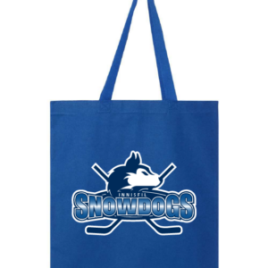 Blue Snowdog Tote Bag
